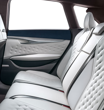 INFINITI QX50 Concept vehicle's stylish premium interior rear seats