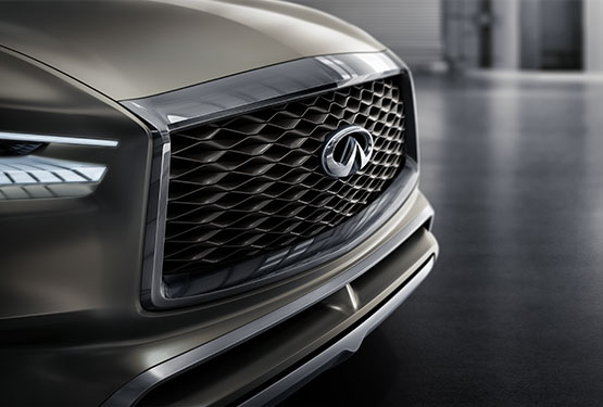 INFINITI QX80 Monograph's bold double arch grille